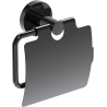 Mexen Ovio uchwyt na papier toaletowy, black chrome - 70A19521-73