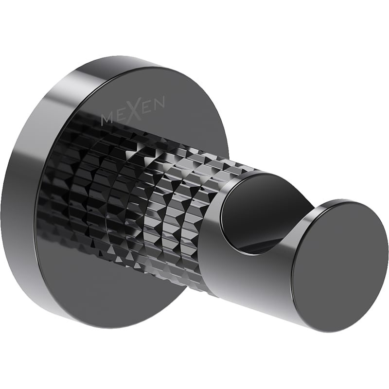 Mexen Triv haczyk na ręcznik, black chrome - 70A33011-73