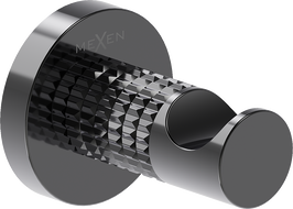 Mexen Triv haczyk na ręcznik, black chrome - 70A33011-73