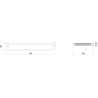 Mexen Triv półka na ręcznik, nikiel szczotkowany - 70A33081-97