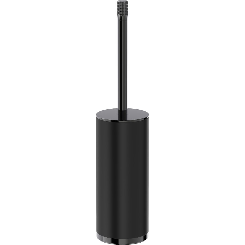 Mexen Triv szczotka toaletowa stojąca, czarna/black chrome - 70A33073-73B