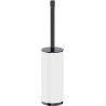 Mexen Triv szczotka toaletowa stojąca, biała/black chrome - 70A33073-73W