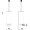 Mexen Triv szczotka toaletowa, czarna/black chrome - 70A33071-73B