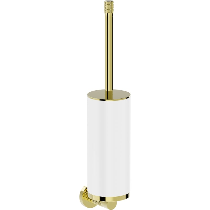 Mexen Triv szczotka toaletowa, biała/złota - 70A33071-50W
