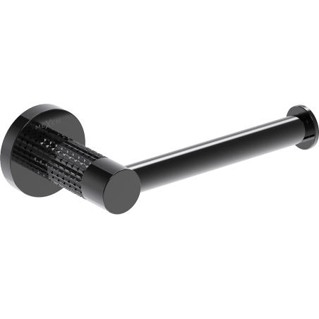 Mexen Triv uchwyt na papier toaletowy, black chrome - 70A33025-73