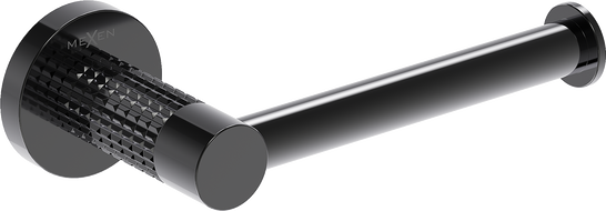 Mexen Triv uchwyt na papier toaletowy, black chrome - 70A33025-73