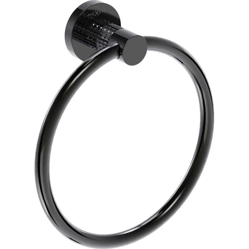 Mexen Triv wieszak na ręcznik, black chrome - 70A33031-73
