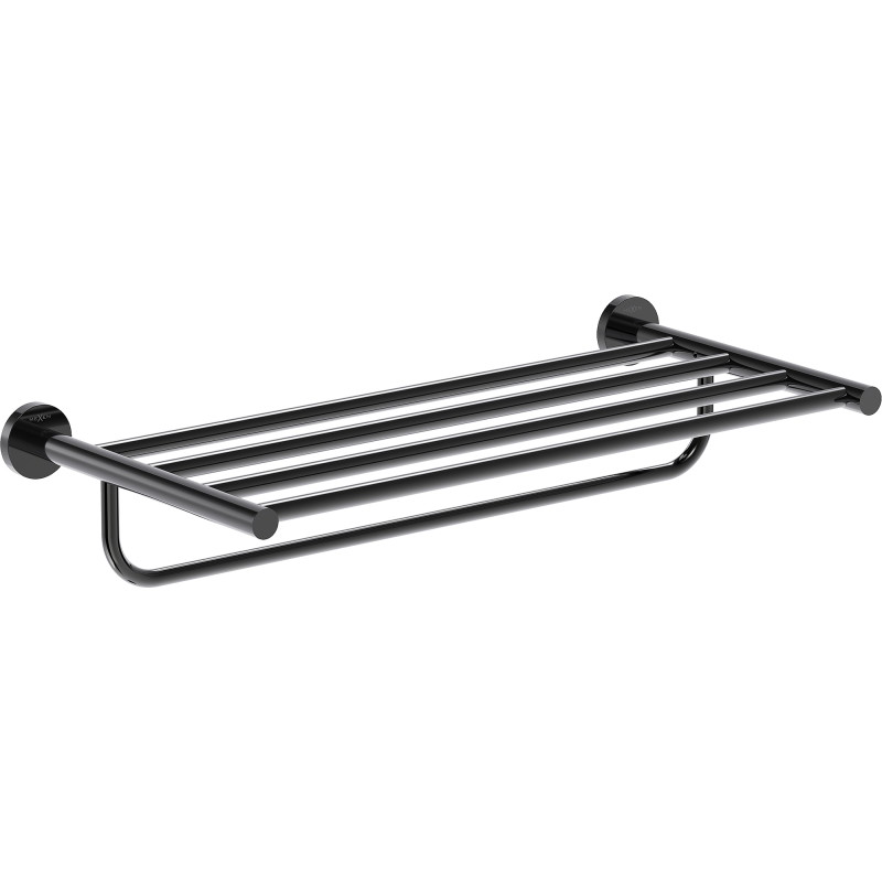 Mexen Ovio półka na ręcznik, black chrome - 70A19581-73
