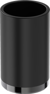 Mexen Triv kubek na szczoteczki stojący, czarny/black chrome - 70A33053-73B