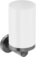 Mexen Triv kubek na szczoteczki, biały/gun gray szczotkowany - 70A33051-66W