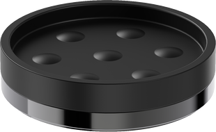 Mexen Triv mydelniczka stojąca, czarna/black chrome - 70A33057-73B
