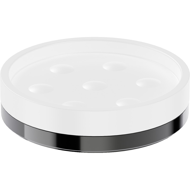 Mexen Triv mydelniczka stojąca, biała/black chrome - 70A33057-73W