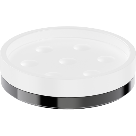 Mexen Triv mydelniczka stojąca, biała/black chrome - 70A33057-73W