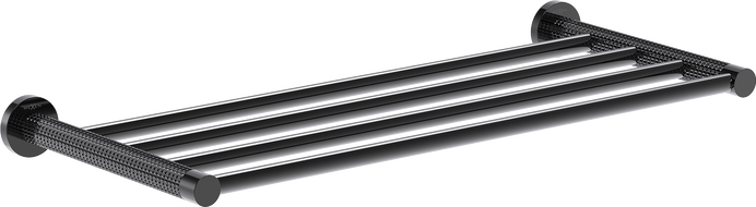 Mexen Triv półka na ręcznik, black chrome - 70A33082-73