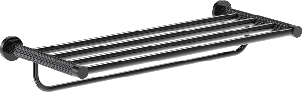 Mexen Triv półka na ręcznik, black chrome - 70A33081-73