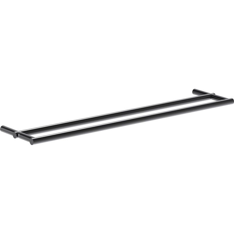 Mexen Loop podwójny wieszak na ręcznik, black chrome - 70A71047-73