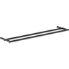 Mexen Loop podwójny wieszak na ręcznik, black chrome - 70A71047-73