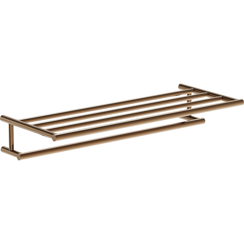Mexen Loop półka na ręcznik, różowe złoto - 70A71081-60