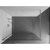 Mexen Kioto ścianka prysznicowa Walk-in 50 x 200 cm, transparent 8 mm, chrom - 800-050-101-01-00