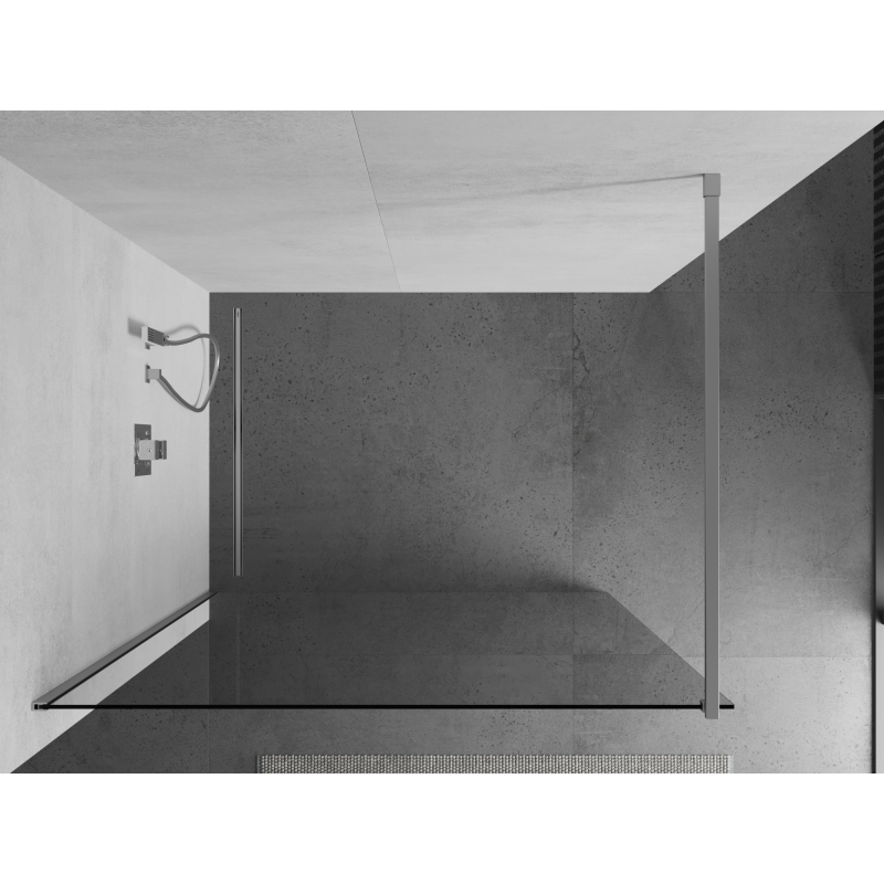 Mexen Kioto ścianka prysznicowa Walk-in 60 x 200 cm, transparent 8 mm, chrom - 800-060-101-01-00