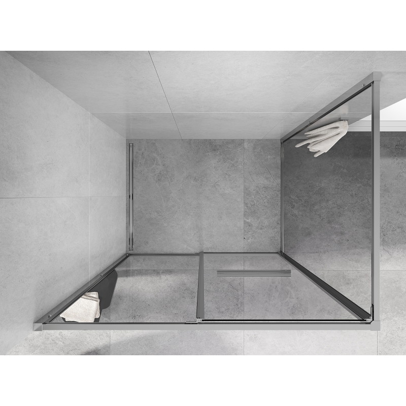 Mexen Linea kabina prysznicowa rozsuwana 110 x 80 cm, transparent, chrom - 8E1-110-080-01-01