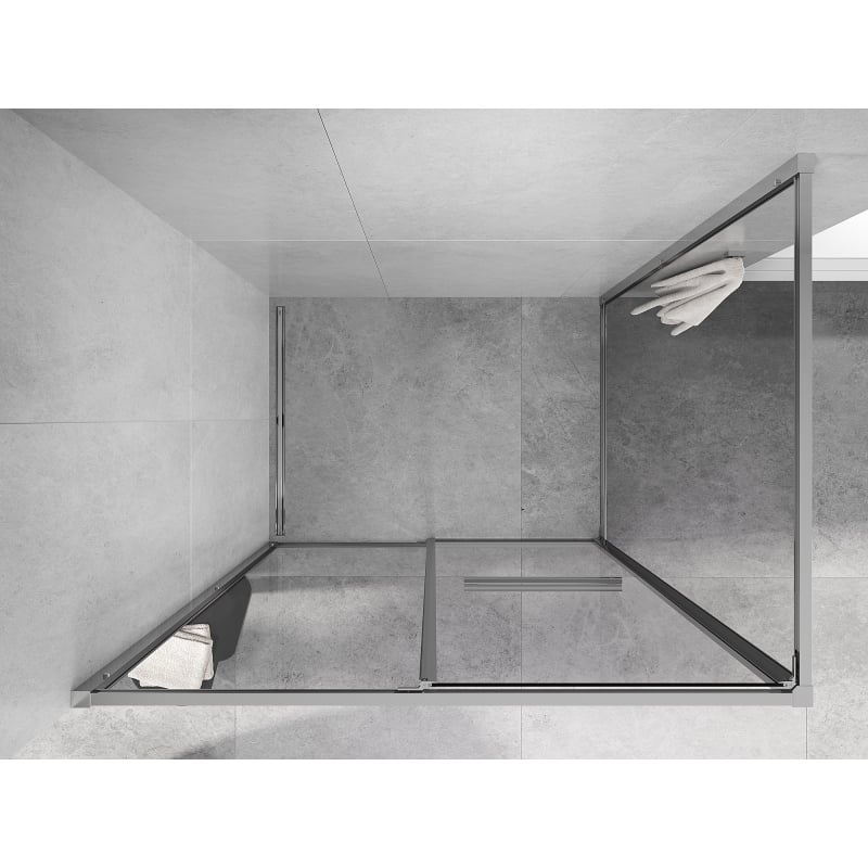 Mexen Linea kabina prysznicowa rozsuwana 120 x 80 cm, transparent, chrom - 8E1-120-080-01-01