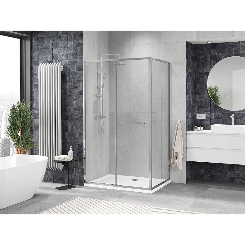 Mexen Linea kabina prysznicowa rozsuwana 90 x 100 cm, transparent, chrom - 8E1-090-100-01-01