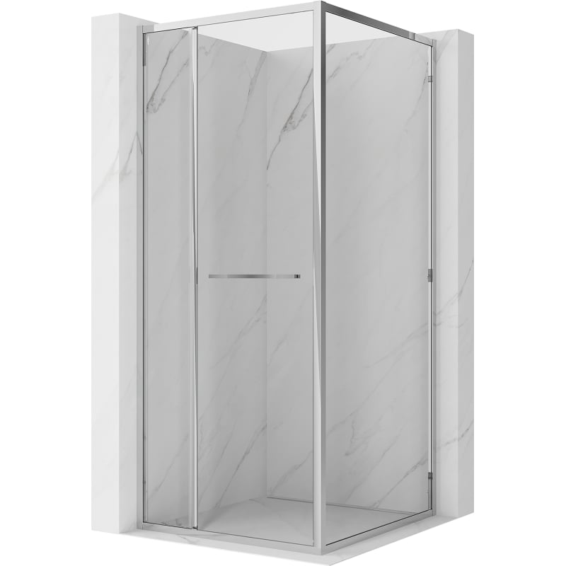 Mexen Linea kabina prysznicowa rozsuwana 90 x 90 cm, transparent, chrom - 8E1-090-090-01-01