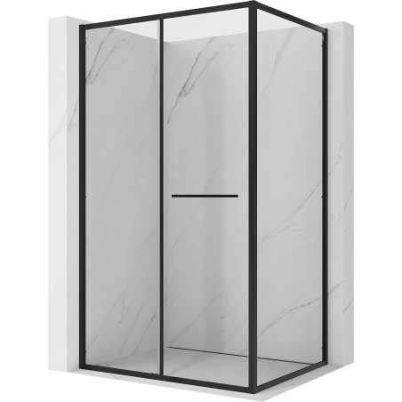 Mexen Linea kabina prysznicowa rozsuwana 110 x 80 cm, transparent, czarna - 8E1-110-080-70-70