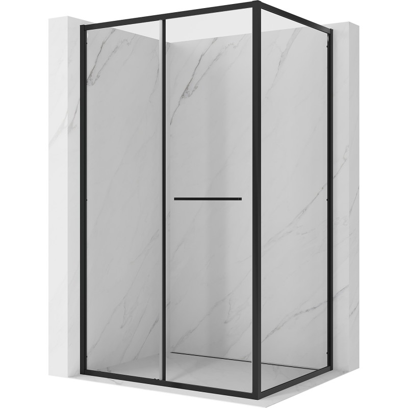Mexen Linea kabina prysznicowa rozsuwana 95 x 85 cm, transparent, czarna - 8E1-095-085-70-70