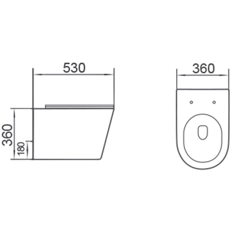 Mexen Rico 2.0  miska wc Rimless Tornado z deską wolnoopadającą slim, duroplast, czarna mat - 3072L4085T