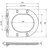 Mexen deska wolnoopadająca slim, duroplast, kaszmir mat - 39740032