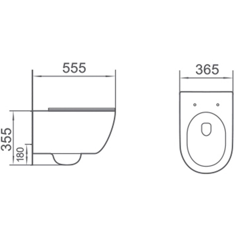 Mexen Carmen 2.0  miska wc Rimless Tornado z deską wolnoopadającą slim, duroplast, czarna mat - 3088L4085T