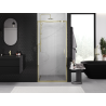 Mexen Exo-3S drzwi prysznicowe rozsuwane 85 cm, transparent, złote - 8153-085-000-50-00