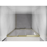 Mexen Exo-3S drzwi prysznicowe rozsuwane 95 cm, transparent, złote - 8153-095-000-50-00