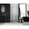 Mexen Exo-3S drzwi prysznicowe rozsuwane 100 cm, transparent, złote - 8153-100-000-50-00