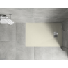 Mexen Hugo brodzik prostokątny SMC 100 x 80 cm, beżowy, maskownica inox - 42698010-X