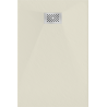 Mexen Hugo brodzik prostokątny SMC 90 x 80 cm, beżowy, maskownica inox - 42698090-X