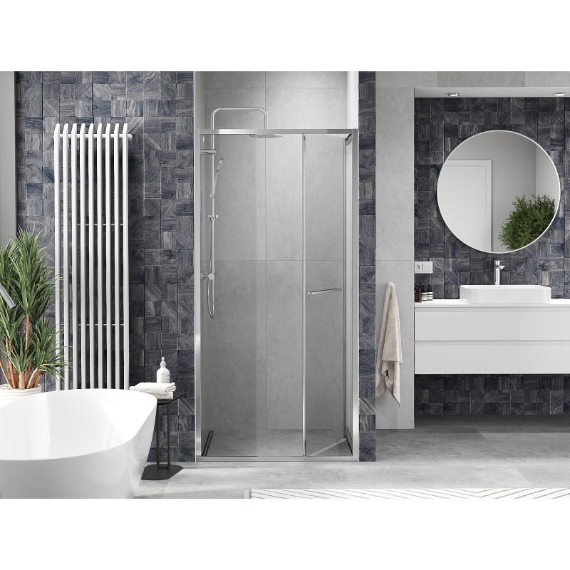 Mexen Linea drzwi prysznicowe rozsuwane 85 cm, transparent, chrom - 8E1-085-000-01-01