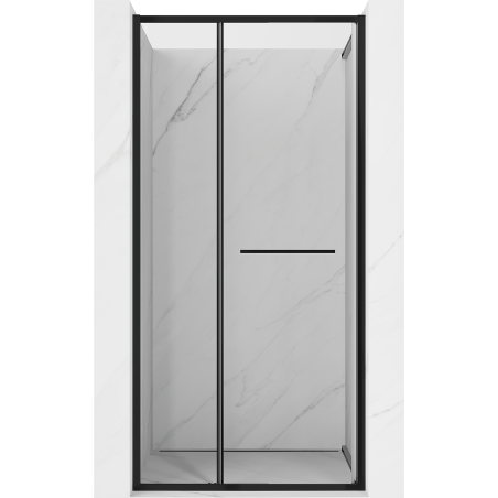 Mexen Linea drzwi prysznicowe rozsuwane 80 cm, transparent, czarne - 8E1-080-000-70-70