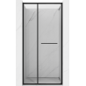 Mexen Linea drzwi prysznicowe rozsuwane 90 cm, transparent, czarne - 8E1-090-000-70-70