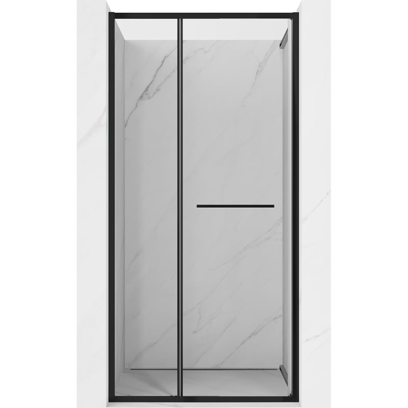 Mexen Linea drzwi prysznicowe rozsuwane 100 cm, transparent, czarne - 8E1-100-000-70-70