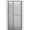 Mexen Linea drzwi prysznicowe rozsuwane 100 cm, transparent, czarne - 8E1-100-000-70-70