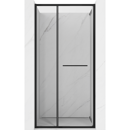 Mexen Linea drzwi prysznicowe rozsuwane 110 cm, transparent, czarne - 8E1-110-000-70-70