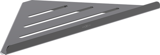 Mexen Diva-C koszyk łazienkowy narożny, black chrome - 70A8528-73