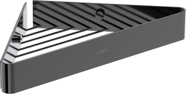 Mexen Evos-C koszyk łazienkowy narożny, black chrome - 70A8514-73