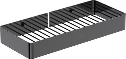 Mexen Evos-L koszyk łazienkowy, black chrome - 70A8714-73