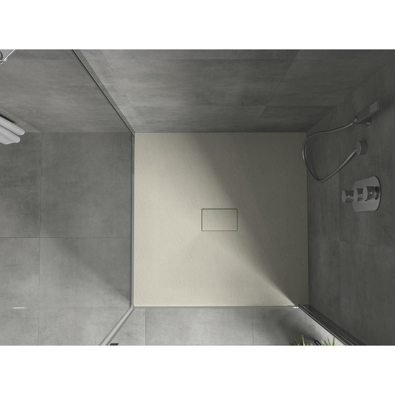 Mexen Hugo brodzik kwadratowy SMC 100 x 100 cm, beżowy - 42691010