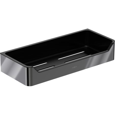 Mexen Rivon-L koszyk łazienkowy, black chrome - 70A8725-73