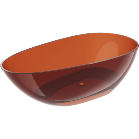 Mexen Glass earth wanna wolnostojąca transparentna 170 x 85 cm, korek chrom - 58061708505